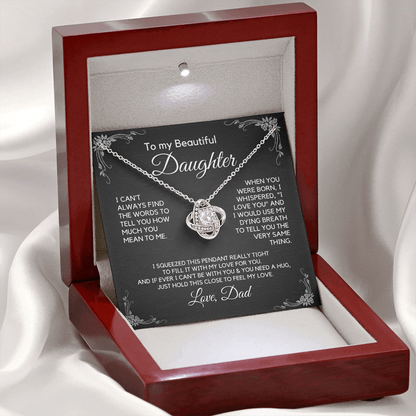 Daughter Gift from Dad, Daughter Graduation Gift, Father Daughter Gift, College Grad Gift, Graduation Present, 14K Necklace, keDFD02