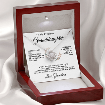 Granddaughter Gifts from Grandma, Gift for Graduation, Birthday, Mother's Day, Anniversary, 14K Necklace, lkeGDFGM32