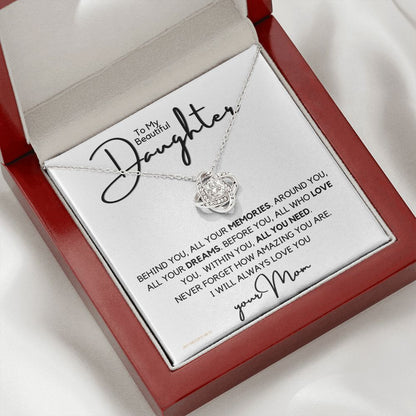 To My Daughter, Gift from Mom, Birthday, Graduation, Holidays FBDFGEN16-LKZ