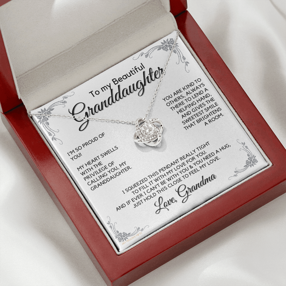 Granddaughter Gifts from Grandma, Gift for Graduation, Birthday, Mother's Day, Anniversary, 14K Necklace, lkeGDFGM27