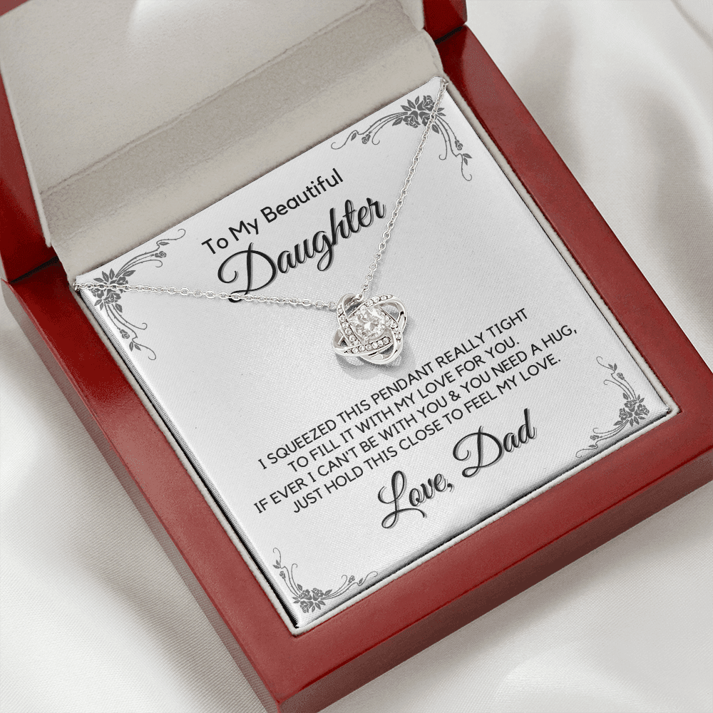 Gift for Beautiful Daughter from Dad, Daughter Graduation Gift, Father Daughter Gift, College Grad Gift, Graduation Present, 14K Necklace keDFD10B