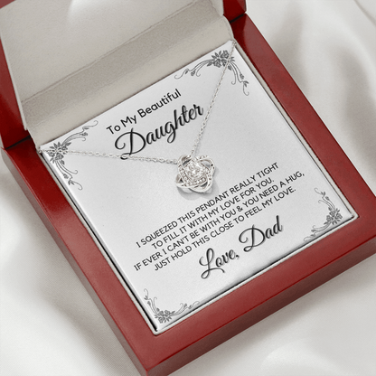 Gift for Beautiful Daughter from Dad, Daughter Graduation Gift, Father Daughter Gift, College Grad Gift, Graduation Present, 14K Necklace keDFD10B