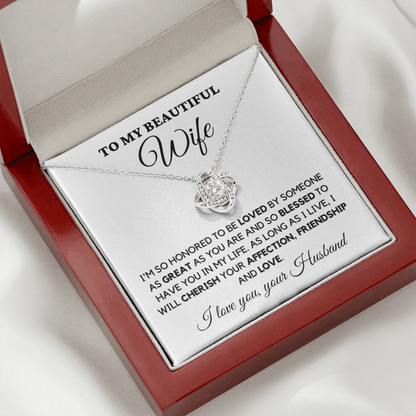 Wife from Husband - Love and Friendship Necklace -wfh-17b