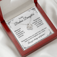 Daughter Gift from Dad, College High School Graduation, Daughter Birthday Jewelry Gift From Dad, keDFD06A