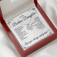 To My Badass Daughter Gift from Dad, Daughter Graduation Gift, Father Daughter Gift, College Grad Gift, Graduation Present, 14K Necklace keDFD07A