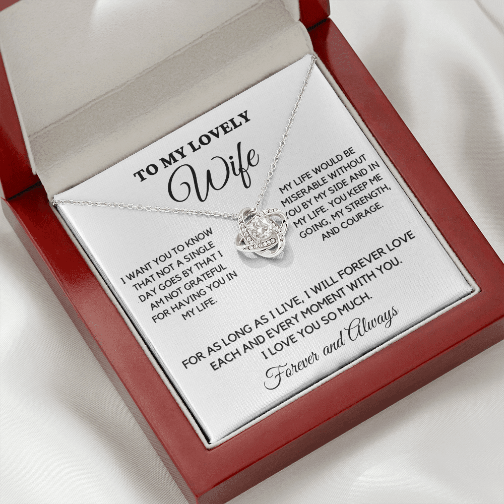 To My Lovely Wife - Forever Love - Necklace wfh-15