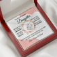 Daughter Gift from Dad, College High School Graduation, Daughter Birthday Jewelry Gift From Dad, keDFD05C