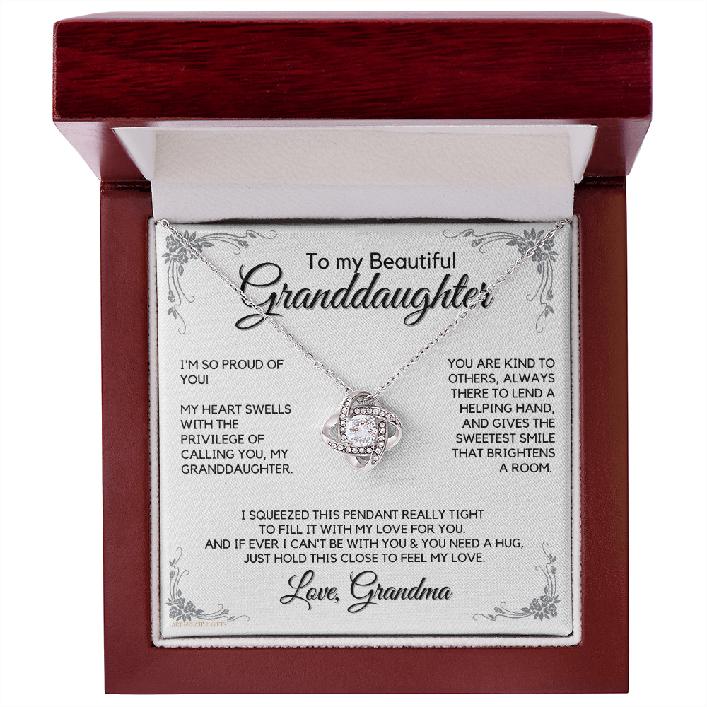 Granddaughter Gifts from Grandma, Gift for Graduation, Birthday, Mother's Day, Anniversary, 14K Necklace, lkeGDFGM27