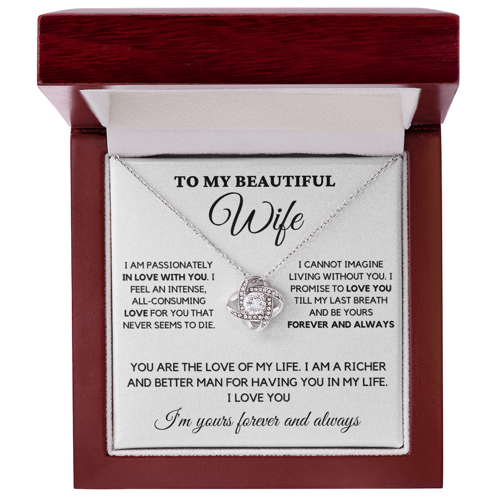 To My Wife - Passionately In Love - Necklace wfh-12