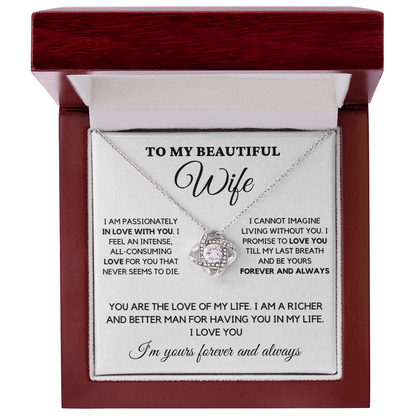 To My Wife - Passionately In Love - Necklace wfh-12