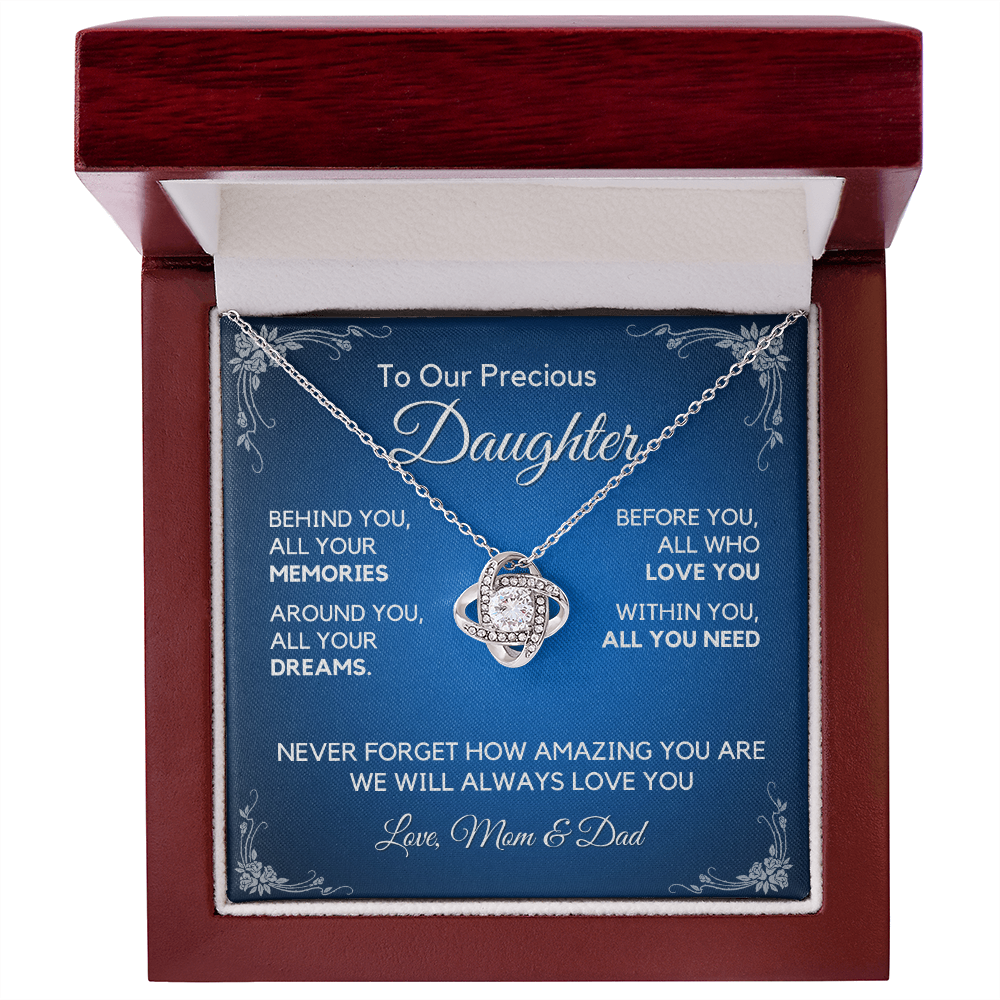 Daughter Gift from Mom & Dad, Daughter Graduation Gift, Father Daughter Gift, College Grad Gift, Graduation Present, 14K Necklace aDFD05B