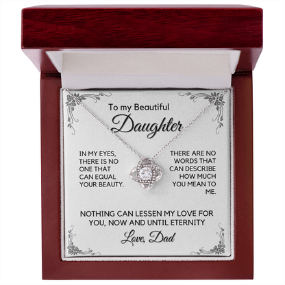 Daughter Gift from Dad, Daughter Graduation Gift, Father Daughter Gift, College Grad Gift, Graduation Present, 14K Necklace aDFD03A