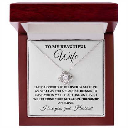 Wife from Husband - Love and Friendship Necklace -wfh-17b