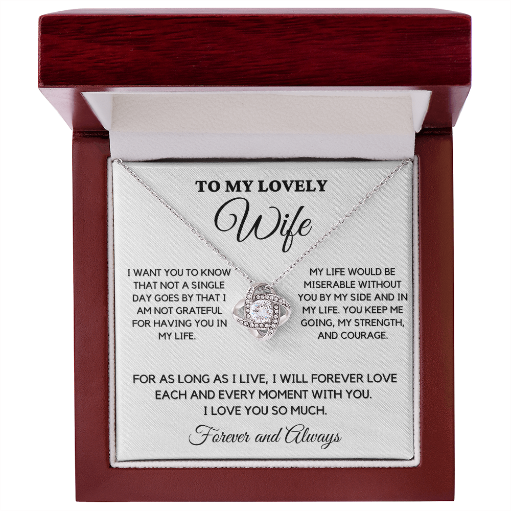 To My Lovely Wife - Forever Love - Necklace wfh-15