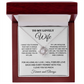 To My Lovely Wife - Forever Love - Necklace wfh-15