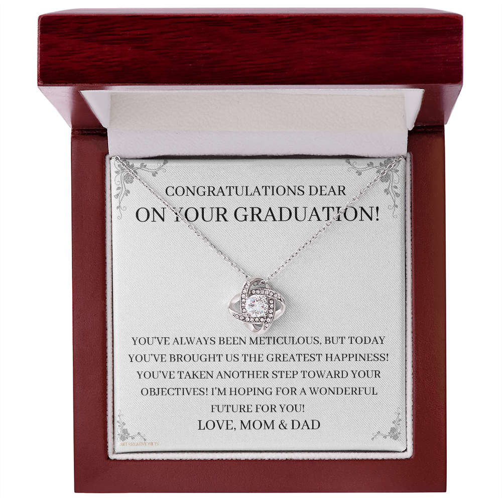 Daughter Gift from Dad, Daughter Graduation Gift, Father Daughter Gift, College Grad Gift, Graduation Present, 14K Necklace, DG01E