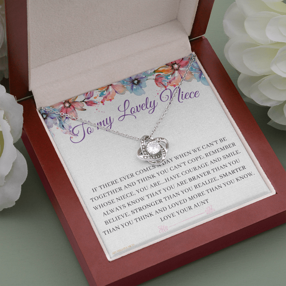 Niece Gift, To My Lovely Niece Necklace, Niece Gift From Aunt Birthday Graduation Gift lkaNFA21