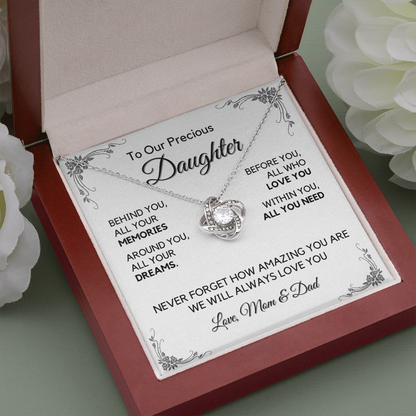 Daughter Gift from Parents, Daughter Graduation Gift, Father Daughter Gift, College Grad Gift, Graduation Present, 14K Necklace aDFD05A