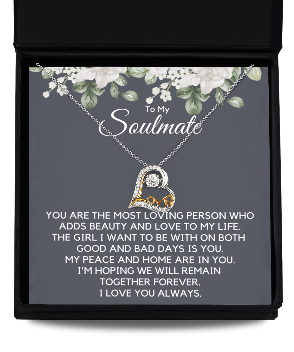 For My Soulmate, Gift For Soulmate, Soulmate Day Necklace, Valentine's Day Gift, Anniversary Gift For Her, For Her Birthday