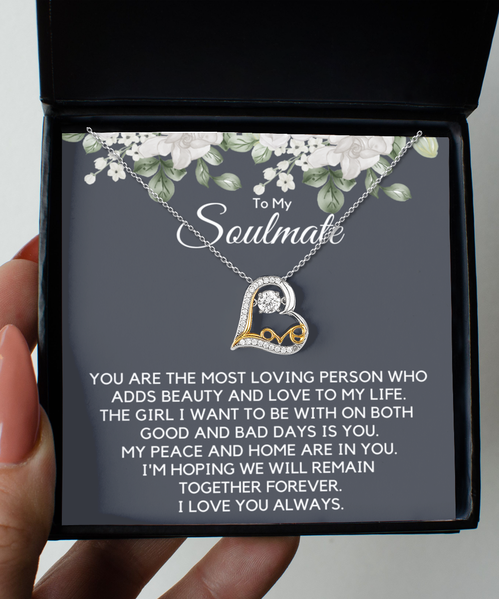 For My Soulmate, Gift For Soulmate, Soulmate Day Necklace, Valentine's Day Gift, Anniversary Gift For Her, For Her Birthday